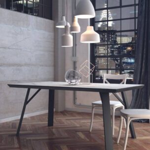 Mesa Comedor Fija Baltic Piedra 160 cm