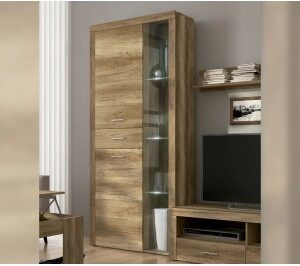 Vitrina alta con leds Texas
