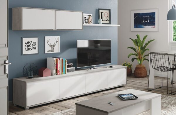 Salón Home cemento- blanco 200cm. - Imagen 3