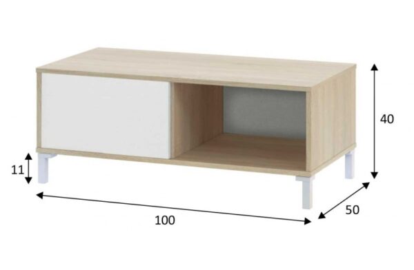 Salón Urban Plus roble- blanco - Imagen 4