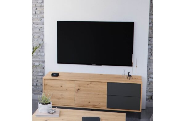 Bajo TV Urban Plus roble-gris - Imagen 3