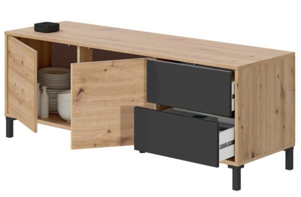 Bajo TV Urban Plus roble-gris - Imagen 4