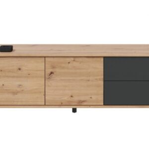 Bajo TV Urban Plus roble-gris