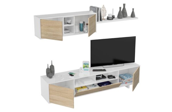 Salón Varys blanco - roble - Imagen 2
