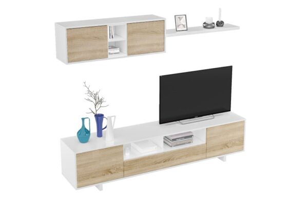 Salón Varys blanco - roble - Imagen 12
