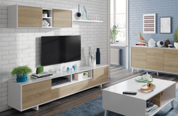 Salón Varys blanco - roble - Imagen 5