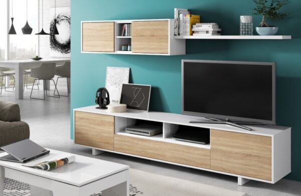 Salón Varys blanco - roble - Imagen 6