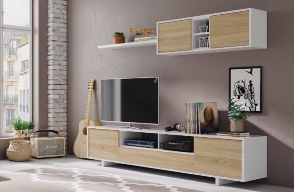 Salón Varys blanco - roble - Imagen 8