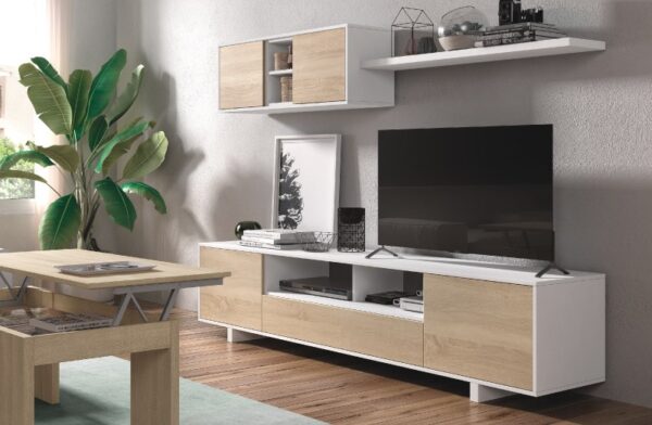 Salón Varys blanco - roble - Imagen 9