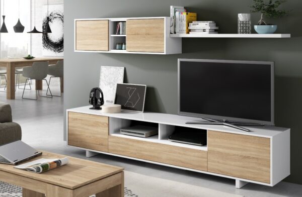 Salón Varys blanco - roble - Imagen 10